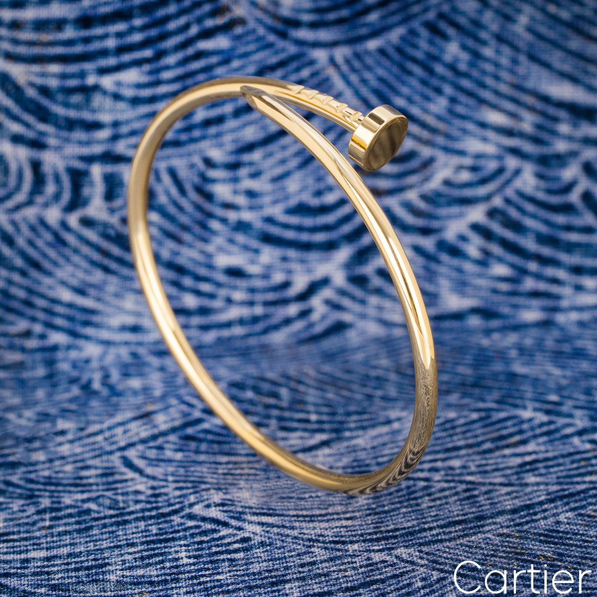 Cartier Yellow Gold Plain Juste Un Clou SM Bracelet Size 15